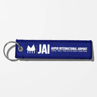 Thumbnail for Jaipur International Airport (JAI) Aviator Key Chains - Blue