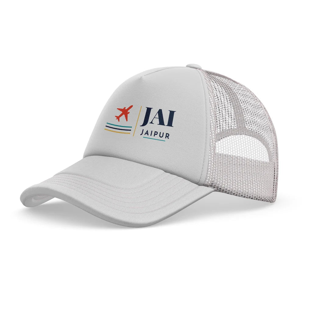 Jaipur International Airport (JAI) trucker cap - white