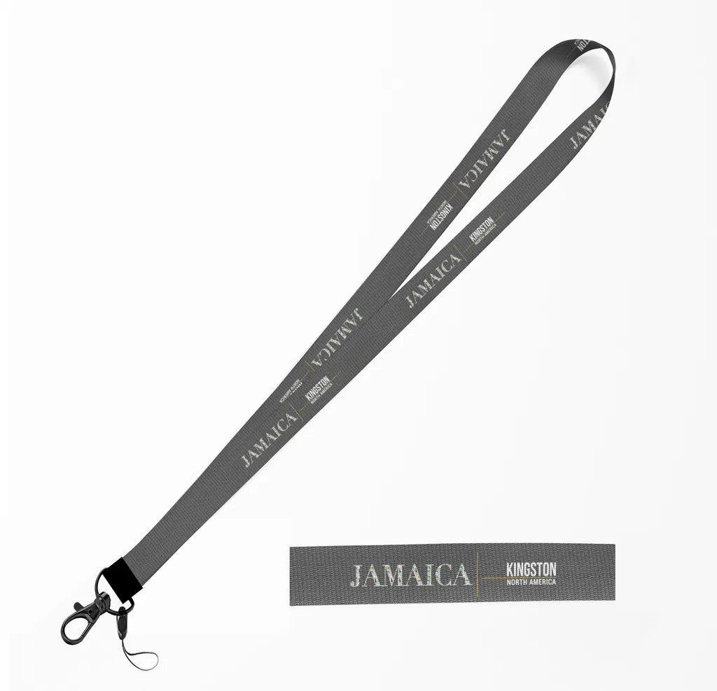 Jamaica Country Series lanyard - gray