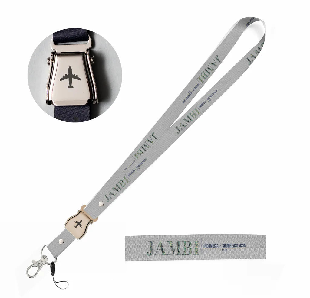 Jambi City Series seat belt lanyard - light gray