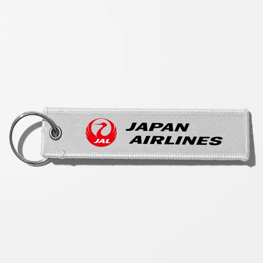 Japan Airlines Crew & Staff Tag Key Chains - White