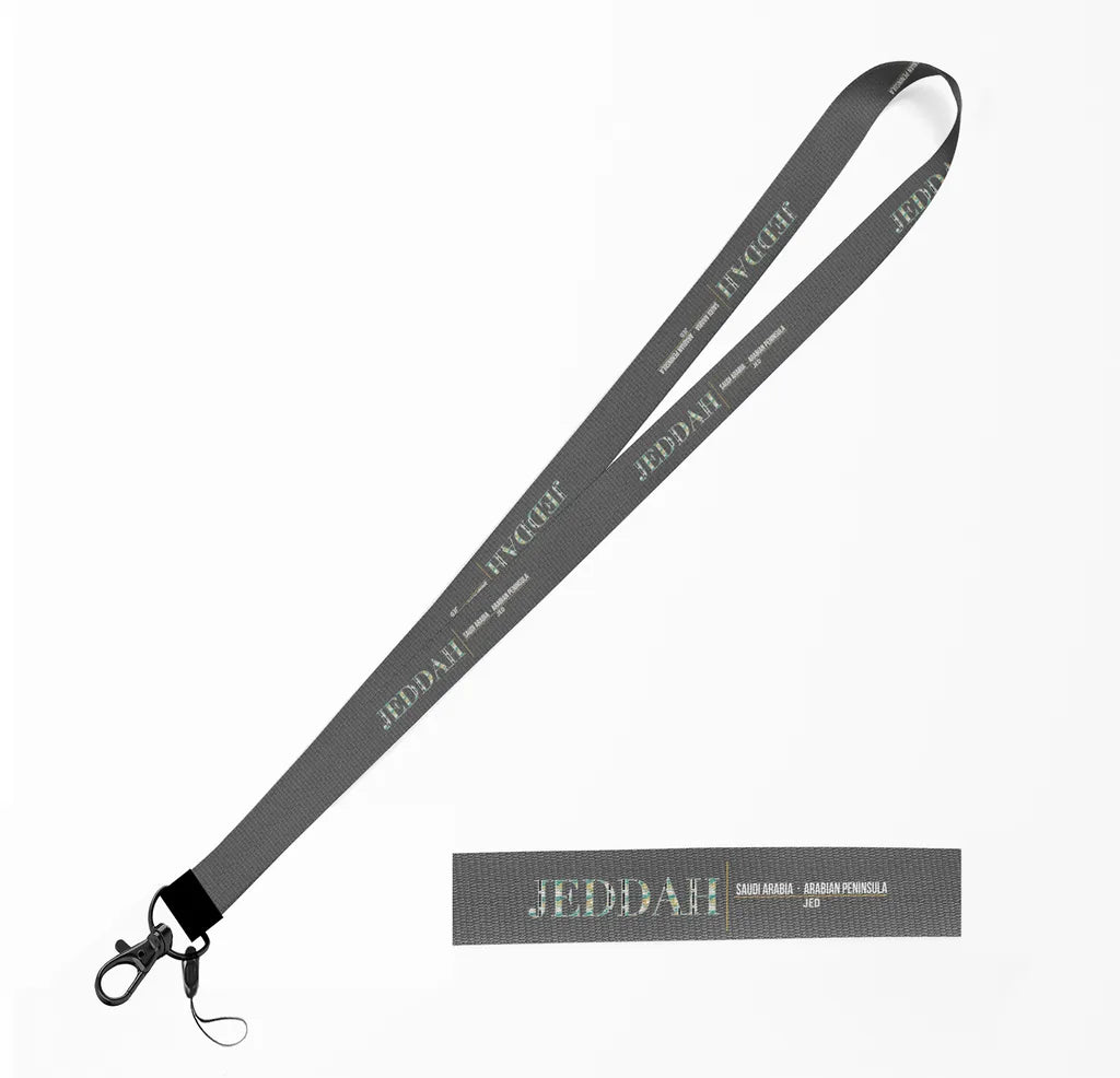 Jeddah City Series lanyard - gray