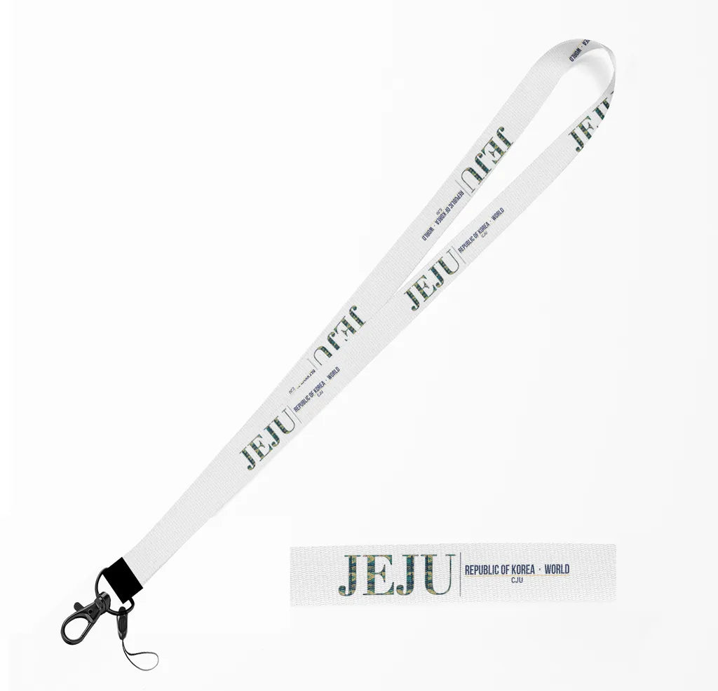Jeju City Series lanyard - white