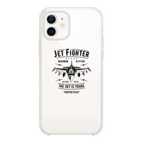 Thumbnail for Jet Fighter - The Sky is Yours Designed Transparent Silicone iPhone Cases