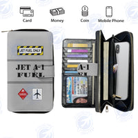 Thumbnail for Jet Fuel Only Designed Leather Long Zipper Wallets