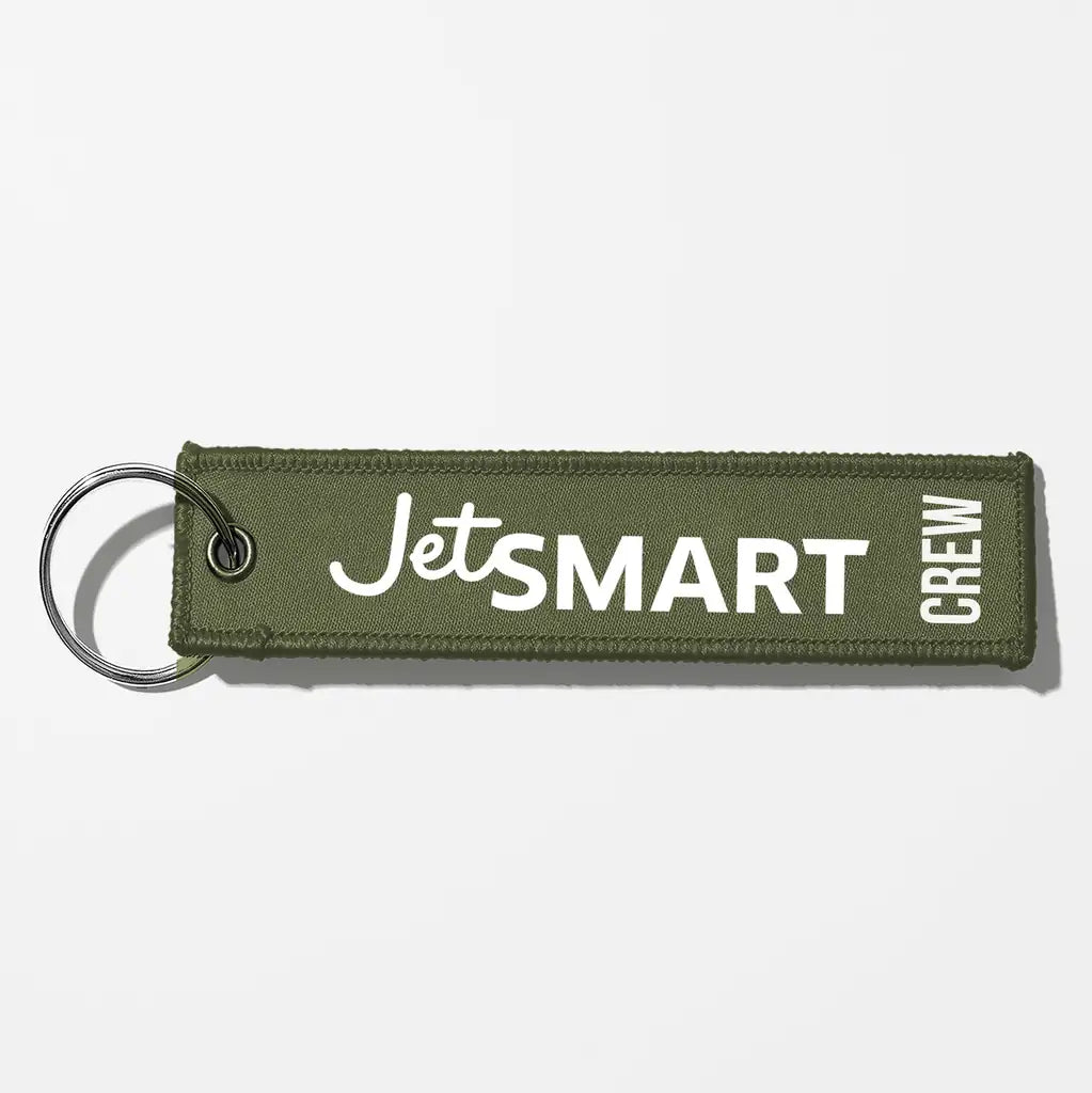 JetSmart Airlines Crew & Staff Tag Key Chains - Green Army - Crew