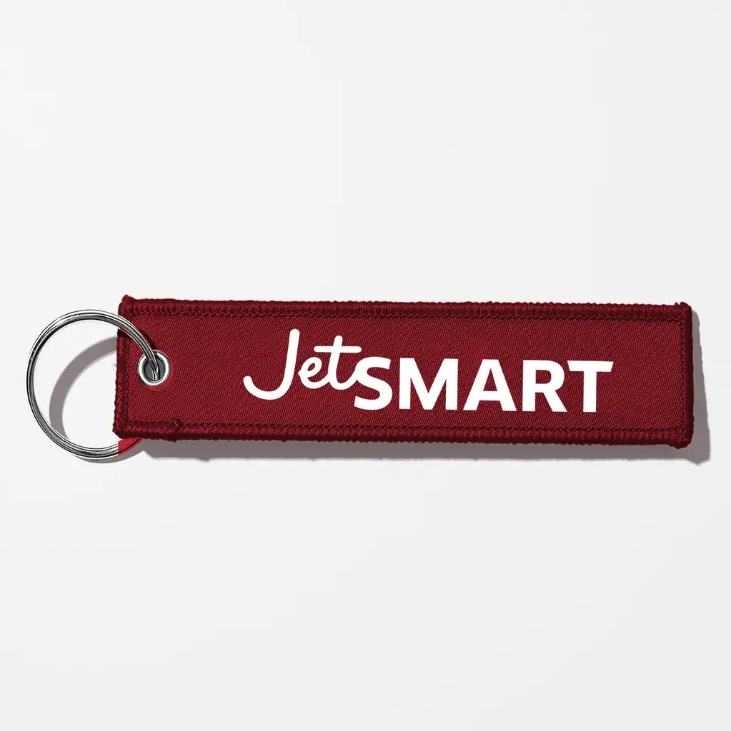 JetSmart Airlines Crew & Staff Tag Key Chains - Dark Red