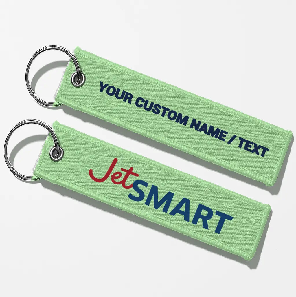 JetSmart Airlines Crew & Staff Tag Key Chains - Light Green - Personalized