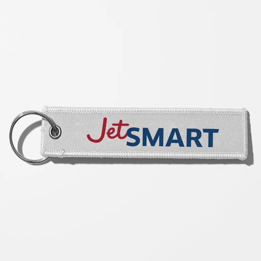 JetSmart Airlines Crew & Staff Tag Key Chains - White