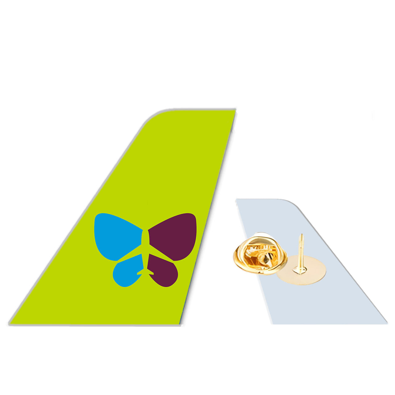 Jin Air Airlines Designed Tail Shape Badges & Pins