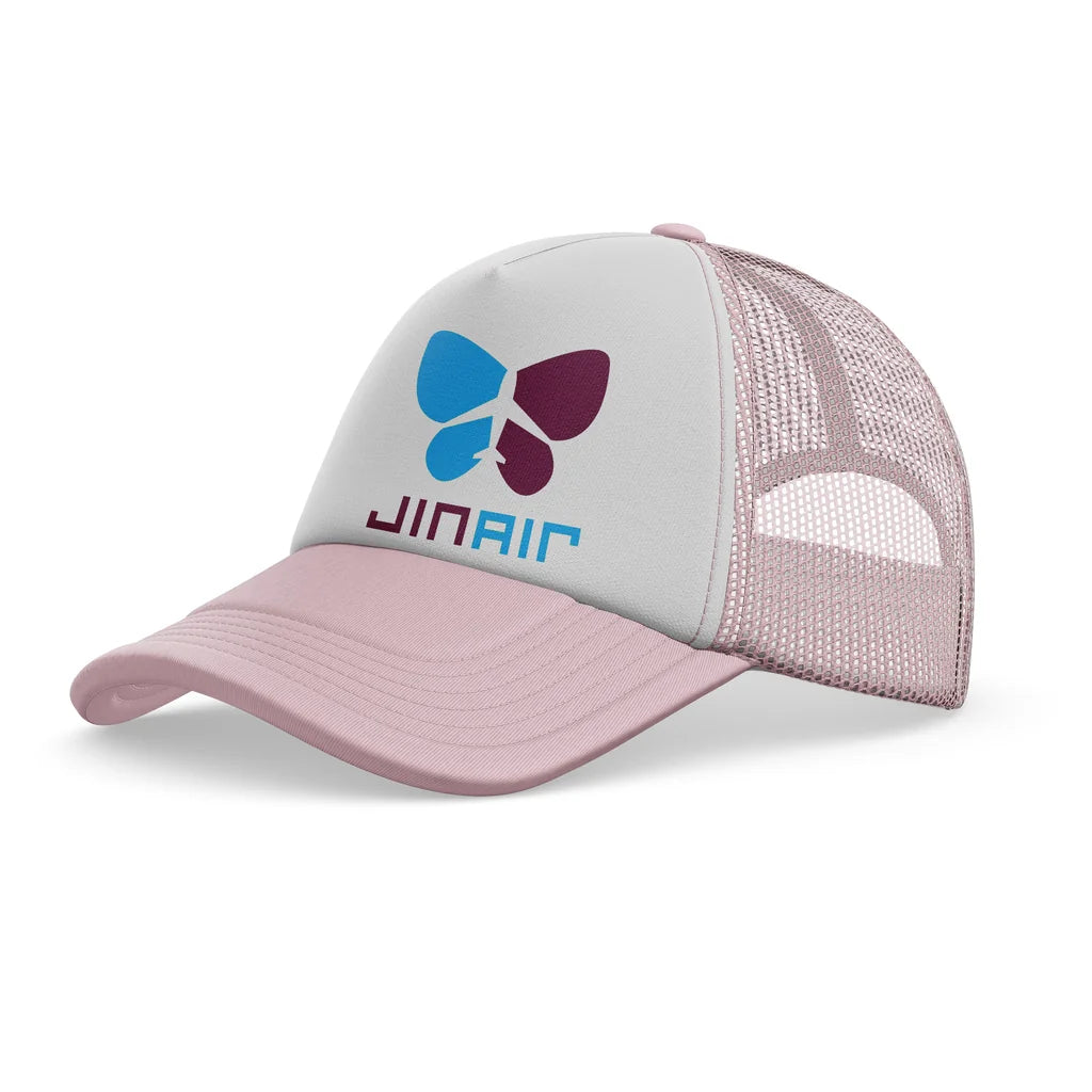 Jin Air Airlines trucker cap - light pink