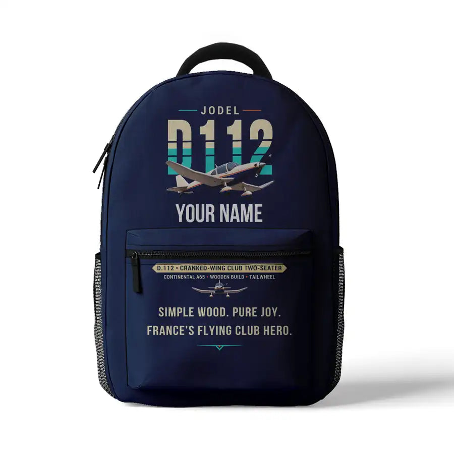 Jodel D.112 - 3D Backpack - Original + Name - Dark Blue