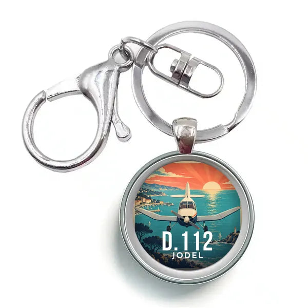 Jodel D.112 - 3D - Circle Key Chain - Full Print