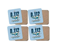 Thumbnail for Jodel D.112 - Cartoon - Coaster Set - Light Blue