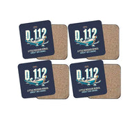 Thumbnail for Jodel D.112 - Cartoon - Coaster Set - Navy Blue