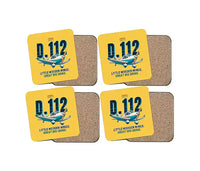Thumbnail for Jodel D.112 - Cartoon - Coaster Set - Yellow