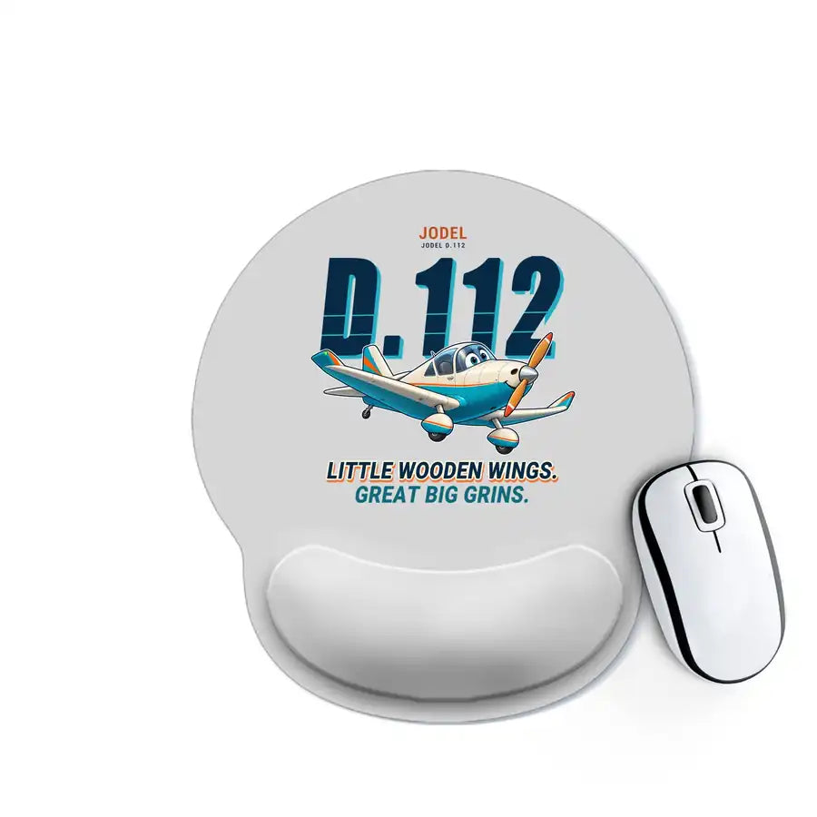 Jodel D.112 - Cartoon - Ergonomic Mouse Pad - Light Gray