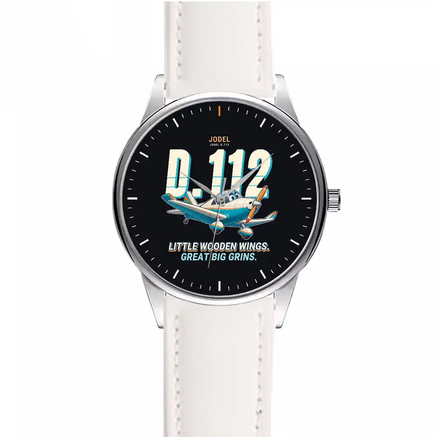 Jodel D.112 - Cartoon - Leather Strap - White Leather Strap