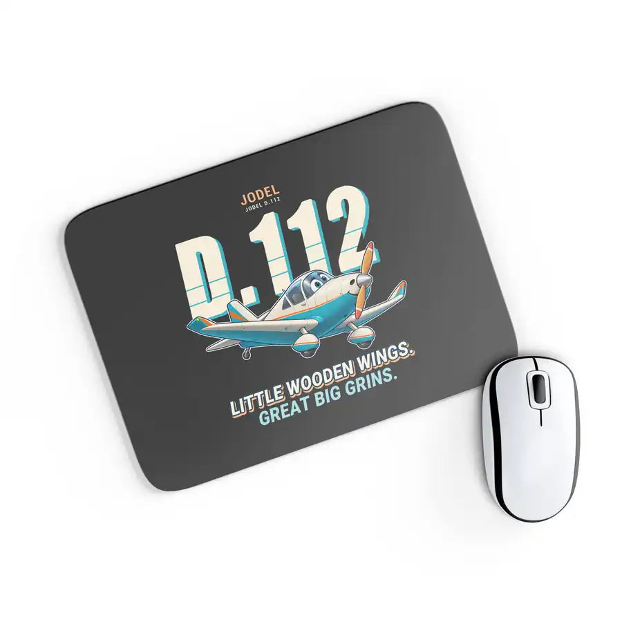 Jodel D.112 - Cartoon - Mouse Pad - Black