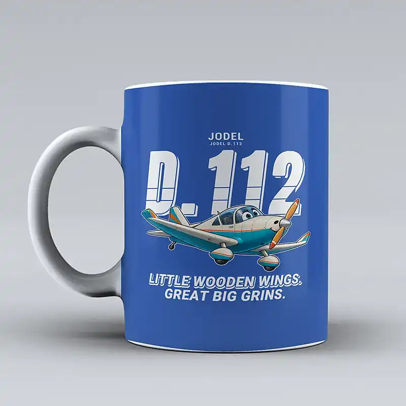 Jodel D.112 - Cartoon - Mug - Blue