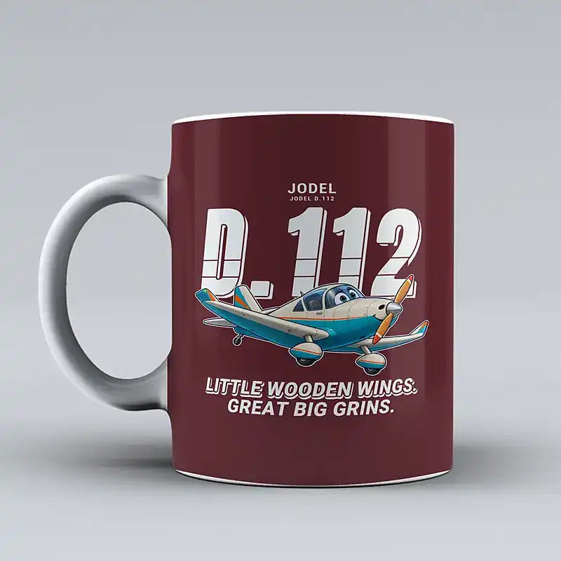 Jodel D.112 - Cartoon - Mug - Dark Red