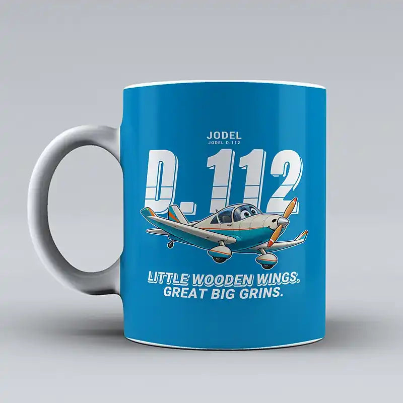 Jodel D.112 - Cartoon - Mug - Turquoise