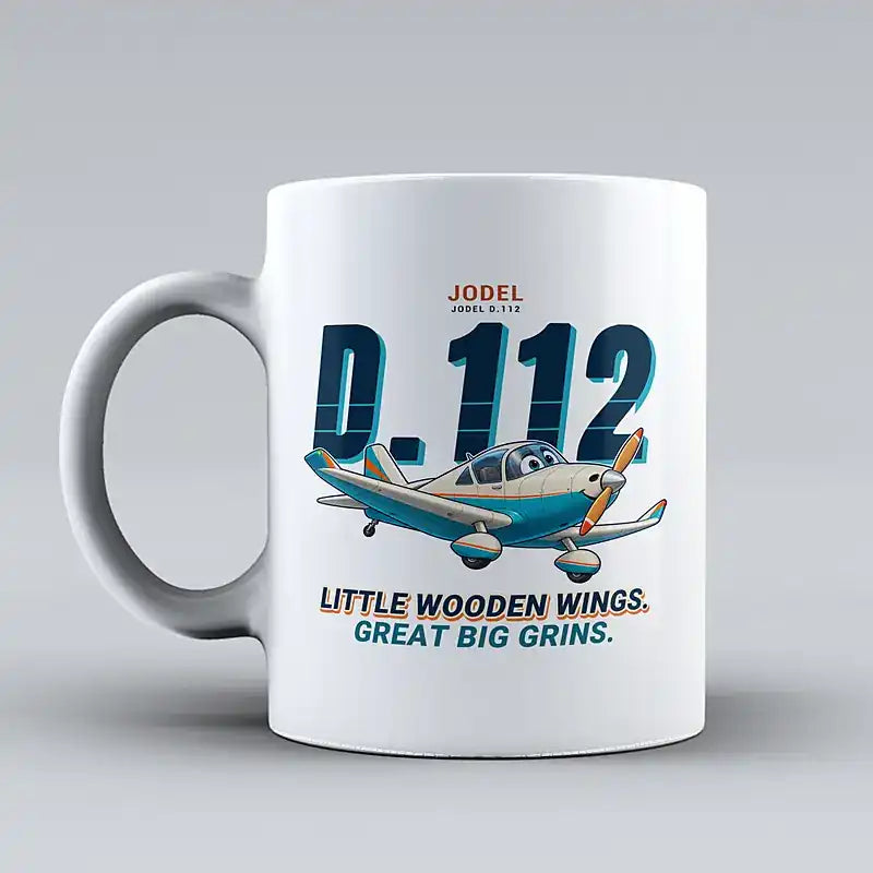 Jodel D.112 - Cartoon - Mug - White