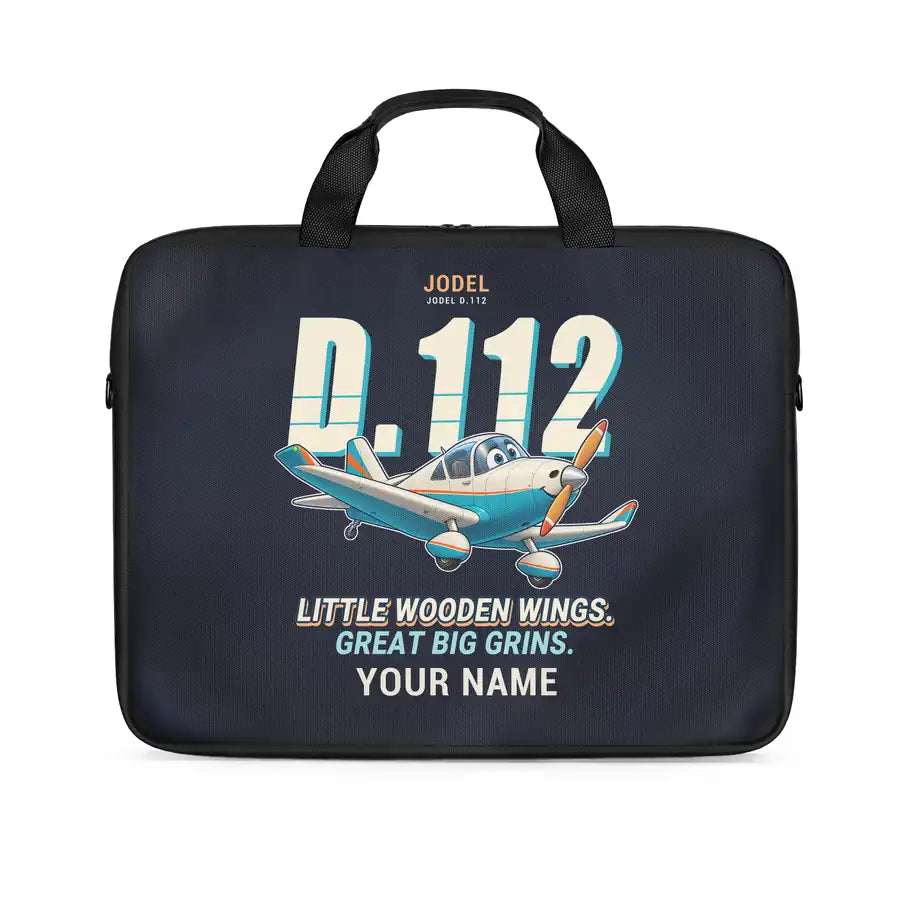 Jodel D.112 - Cartoon + Name - Laptop Bag