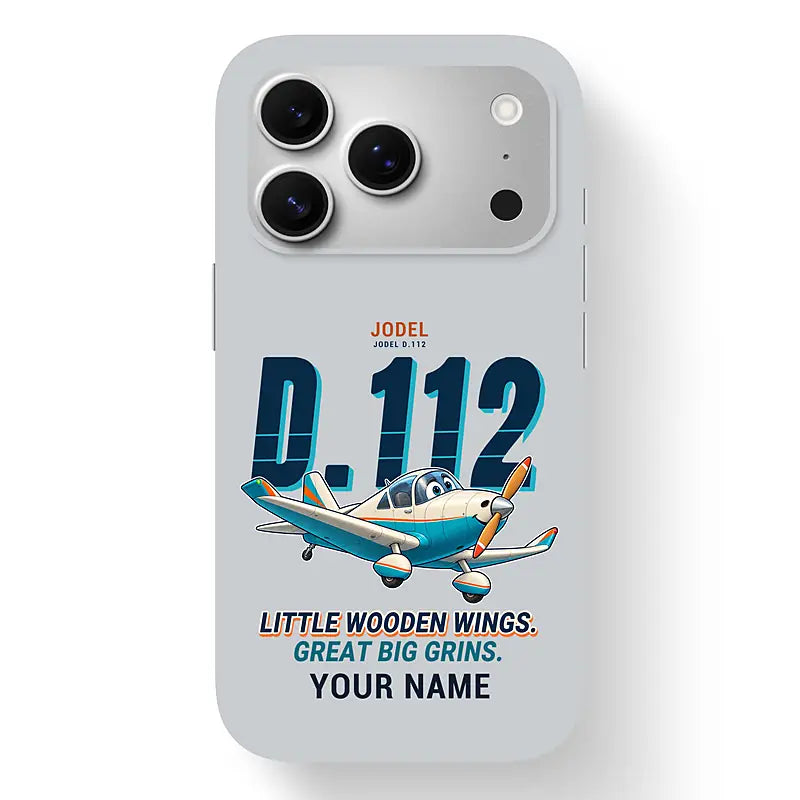 Jodel D.112 - Cartoon + Name - MagSafe iPhone 17 Pro - Light Gray