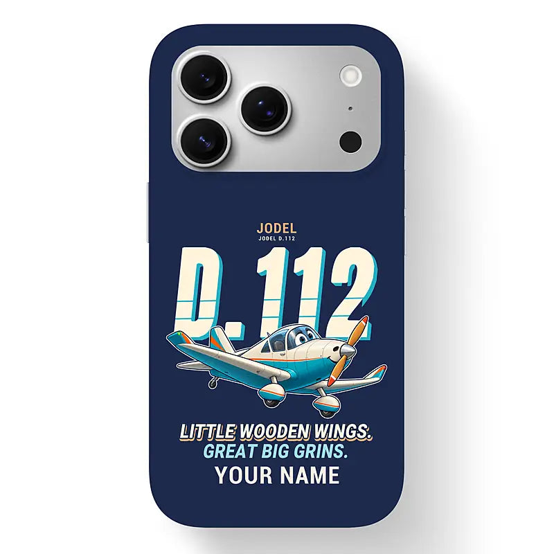 Jodel D.112 - Cartoon + Name - MagSafe iPhone 17 Pro - Navy Blue