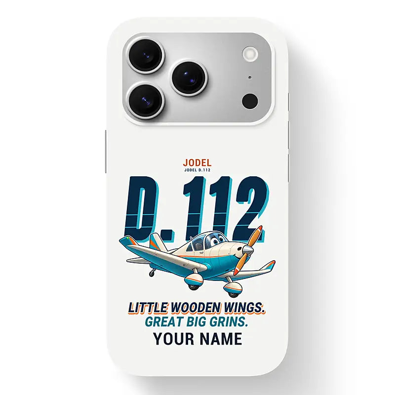 Jodel D.112 - Cartoon + Name - MagSafe iPhone 17 Pro - White