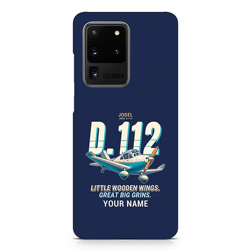Jodel D.112 - Cartoon + Name - Samsung Case - Navy Blue