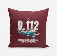 Thumbnail for Jodel D.112 - Cartoon - Pillow - Dark Red
