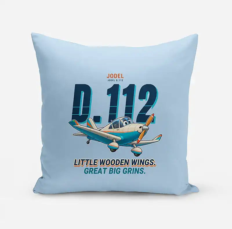 Jodel D.112 - Cartoon - Pillow - Light Blue