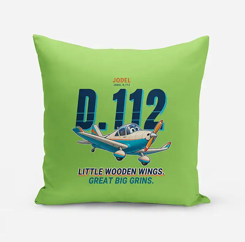 Jodel D.112 - Cartoon - Pillow - Light Green