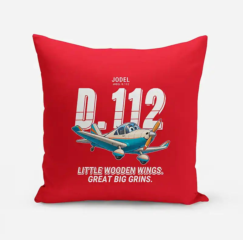 Jodel D.112 - Cartoon - Pillow - Red