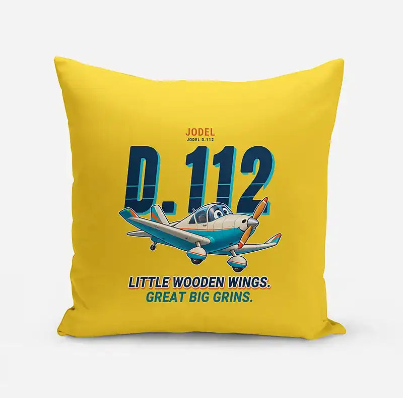 Jodel D.112 - Cartoon - Pillow - Yellow