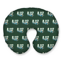 Thumbnail for Jodel D.112 - Cartoon Seamless - Travel Pillow - Alpine Green