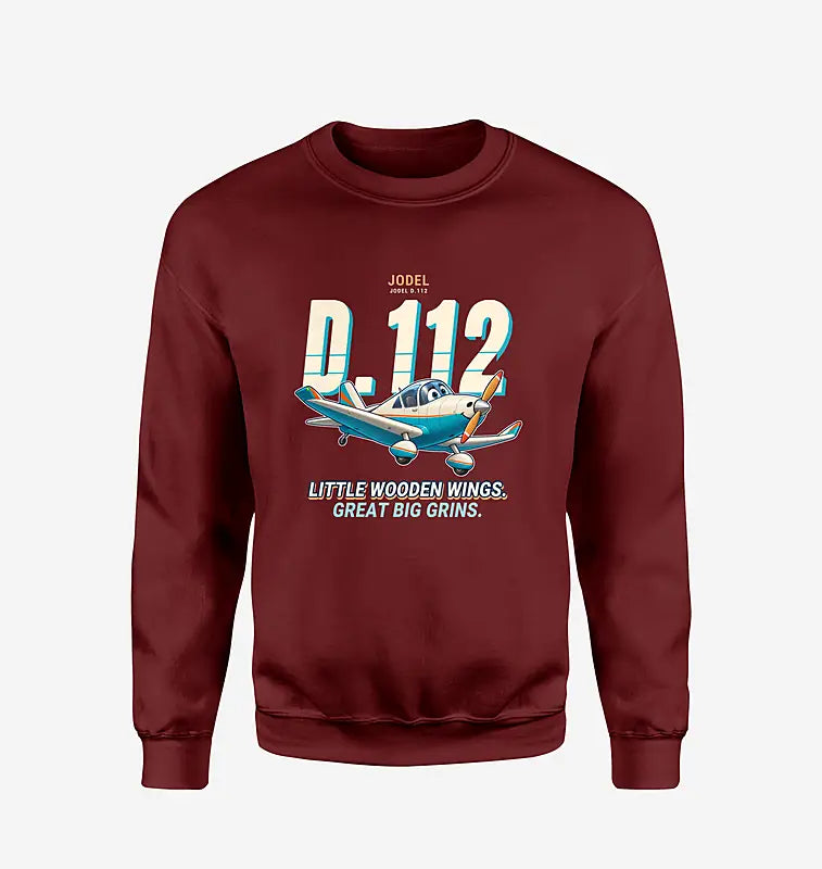 Jodel D.112 - Cartoon - Sweatshirt - Wine Red
