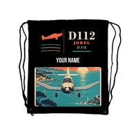 Thumbnail for Jodel D.112 - Drawstring Bag - Classic + Name - Black