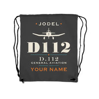 Thumbnail for Jodel D.112 - Drawstring Bag - Heritage + Name - Gray