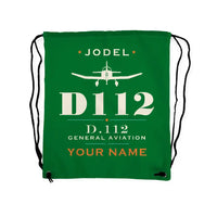 Thumbnail for Jodel D.112 - Drawstring Bag - Heritage + Name - Green