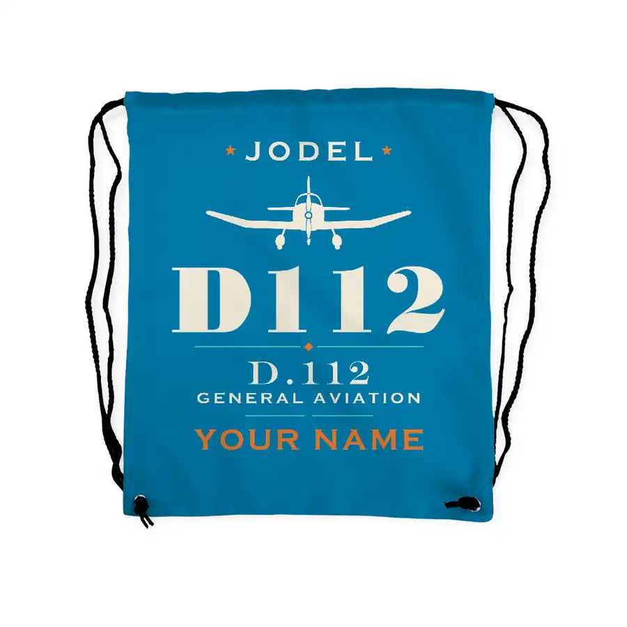Jodel D.112 - Drawstring Bag - Heritage + Name - Light Blue