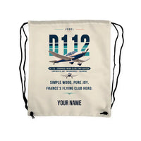 Thumbnail for Jodel D.112 - Drawstring Bag - Original + Name - Beige