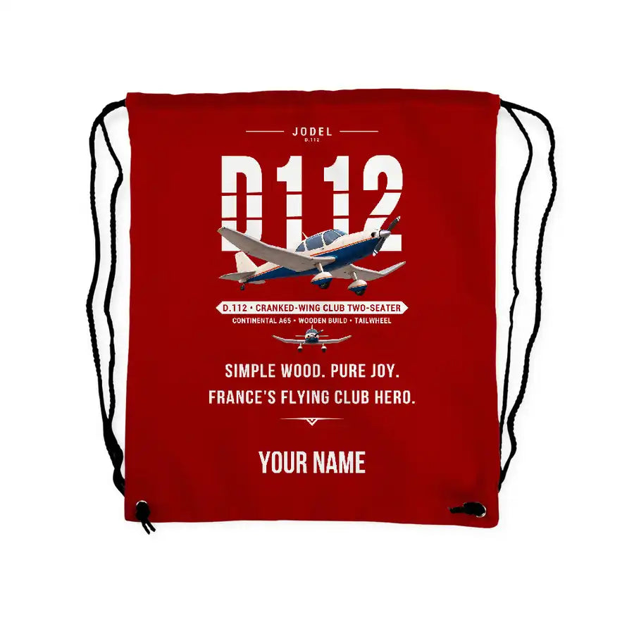 Jodel D.112 - Drawstring Bag - Original + Name - Red