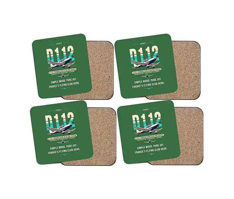 Jodel D.112 - Original - Coaster Set - Green