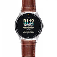 Thumbnail for Jodel D.112 - Original - Leather Strap - Striped Brown Leather Strap