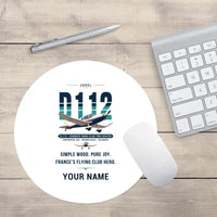 Thumbnail for Jodel D.112 - Original + Name - Round Mouse Pad - White