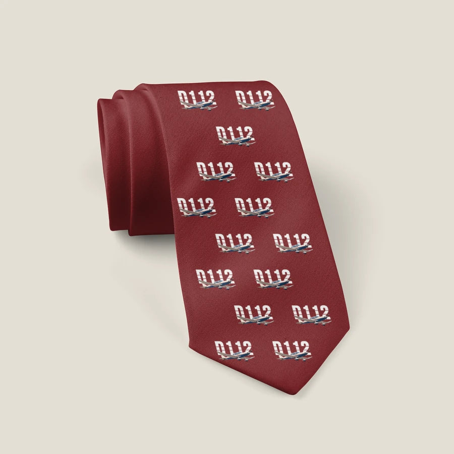 Jodel D.112 - Original Pattern - Tie - Dark Red
