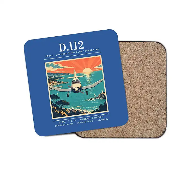 Jodel D.112 - Poster - Coaster - Blue